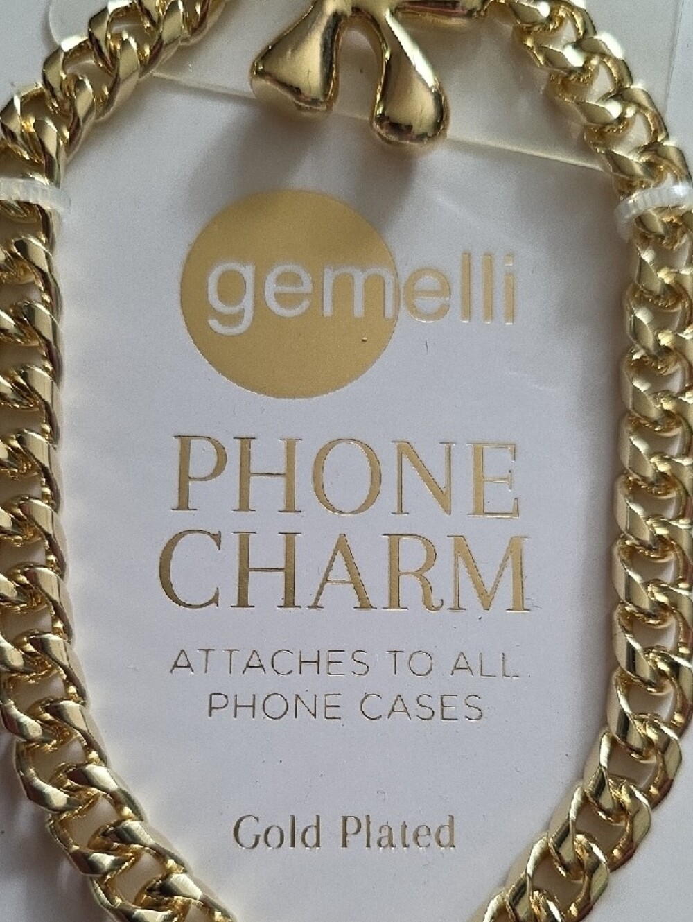 Gold Phone Charm Chain - Picture 2 of 4